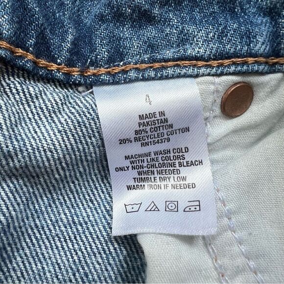 Aeropostale Denim Micro Skirt Distressed Jean Mini Skirt High Rise Size 4 - Picture 8 of 8